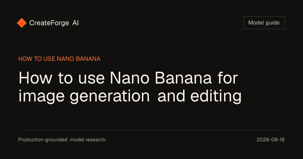How to use Nano Banana for image generation and editing editorial cover