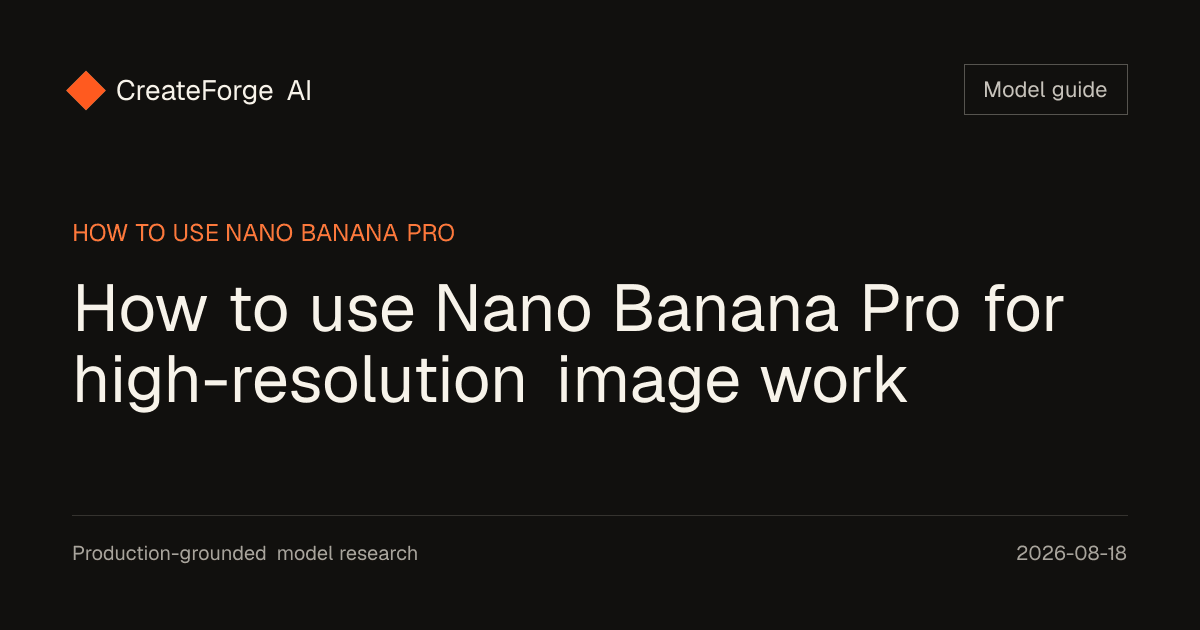How to use Nano Banana Pro for high-resolution image work editorial cover